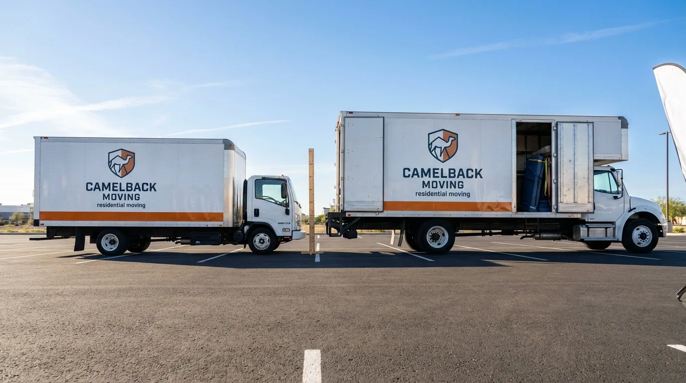 Moving truck size capacity guide in Ranchos de Taos